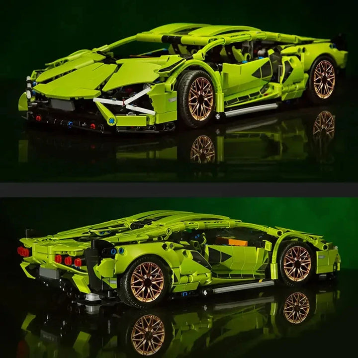 1280Pcs Technical Building Blocks Racing Car Model Remote Control Electric RC Car Version Optional Construction Toys