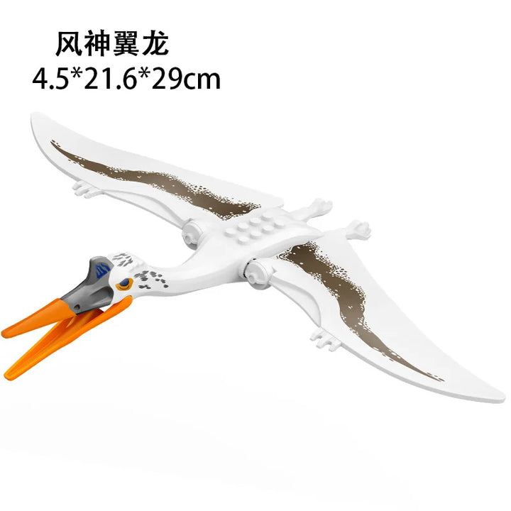 Jurassic World 3 Brutal Raptor Building Blocks Dinosaur Bricks Tyrannosaurus Indominus I-Rex Assemble Toy for Children