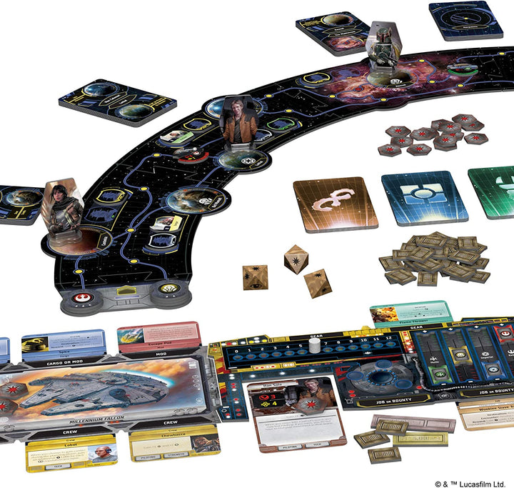 Star Wars Outer Rim Board Game - Strategy Game, Fun Family Adventure for Teens & Adults, Ages 14+, 1-4 Players, 3-4 Hour Playtime