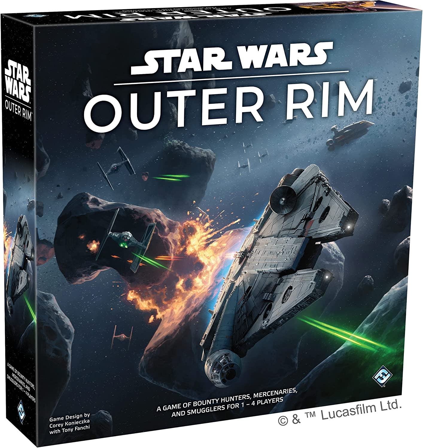 Star Wars Outer Rim Board Game - Strategy Game, Fun Family Adventure for Teens & Adults, Ages 14+, 1-4 Players, 3-4 Hour Playtime