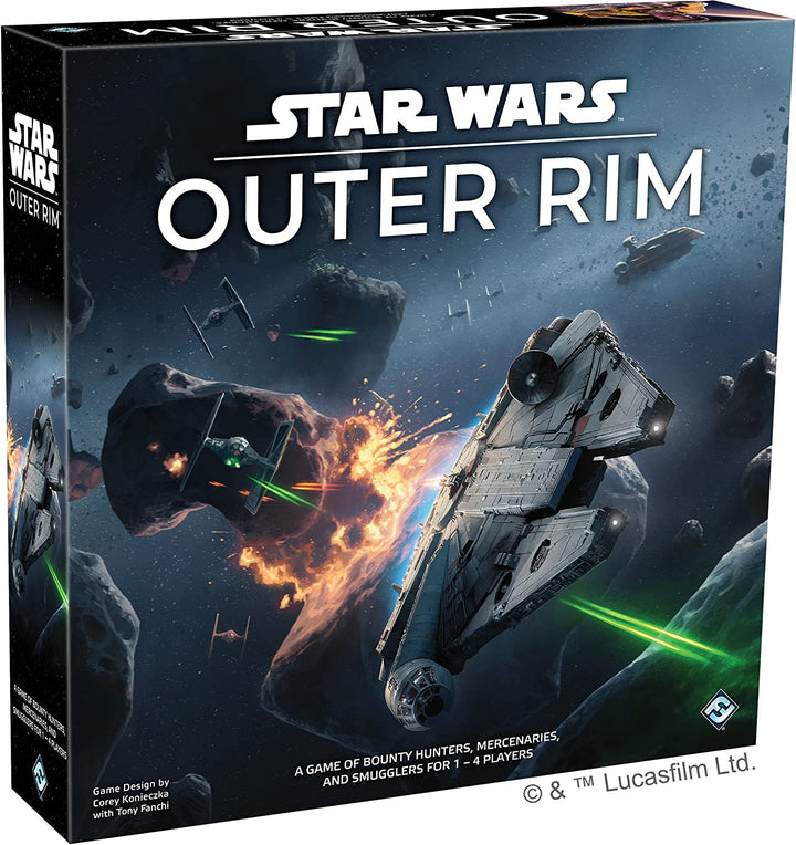 Star Wars Outer Rim Board Game - Strategy Game, Fun Family Adventure for Teens & Adults, Ages 14+, 1-4 Players, 3-4 Hour Playtime