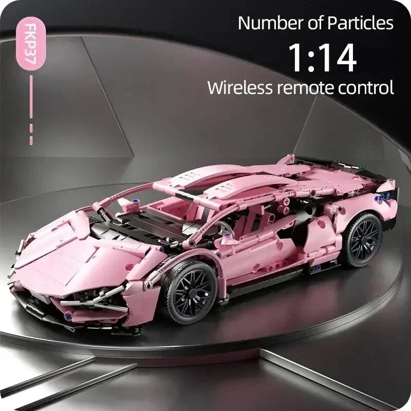 1280Pcs Technical Building Blocks Racing Car Model Remote Control Electric RC Car Version Optional Construction Toys