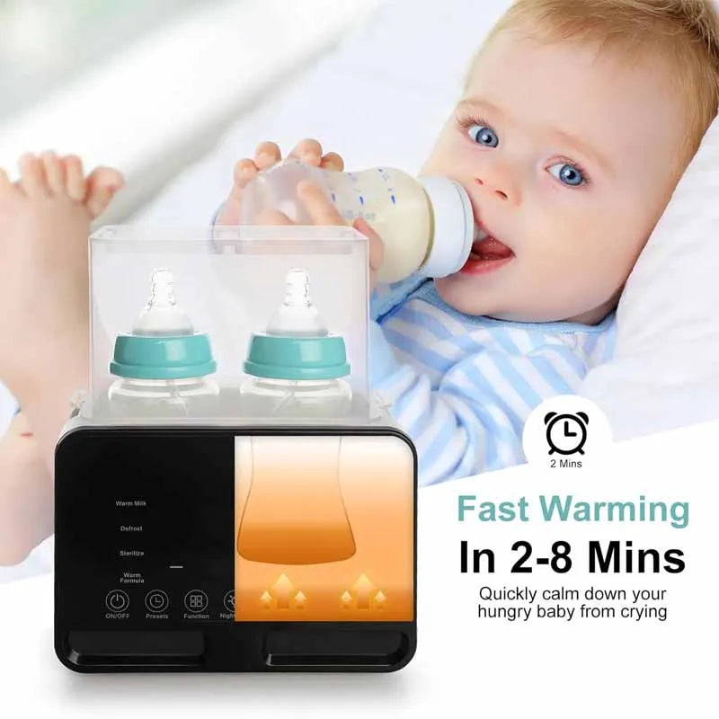 Baby Bottle Warmer Sterilizer Multifunction Fast Milk Bottle Warmers with Timer Accurate Temperature Control Newborn Accessories
