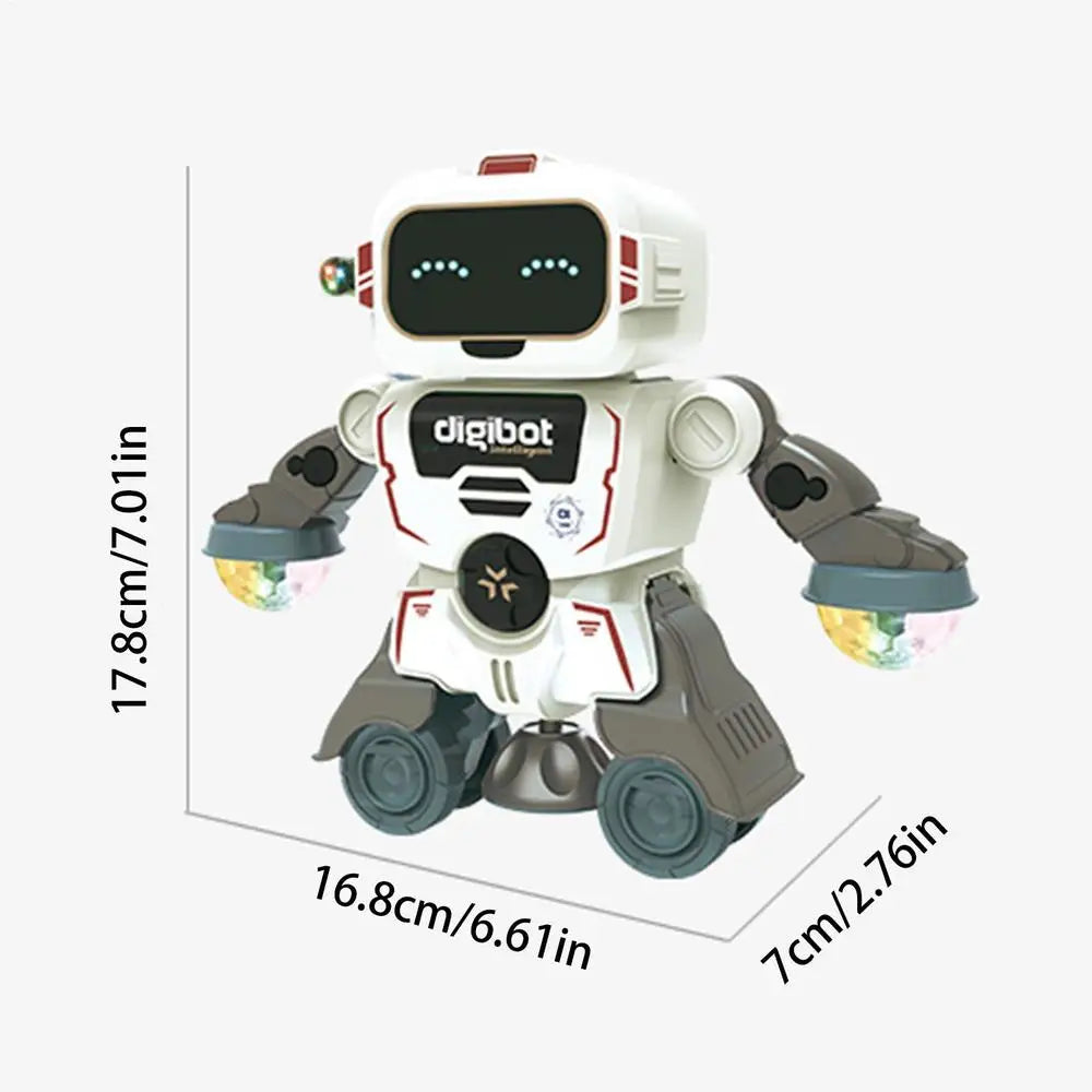 Robot Toys for Kids 360 Spinning Music Dancing Robots with Colorful Lights Toddlers Smart Interactive Electronic Toy Baby
