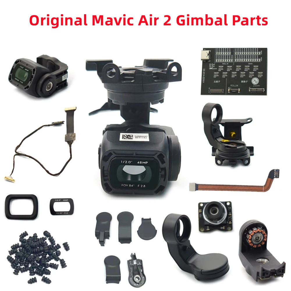Original for Mavic Air 2 Gimbal Part - Camera Gimbal Shell Cover PTZ Cable Flat Line Lens Glass for  Mavic Air 2 Drone
