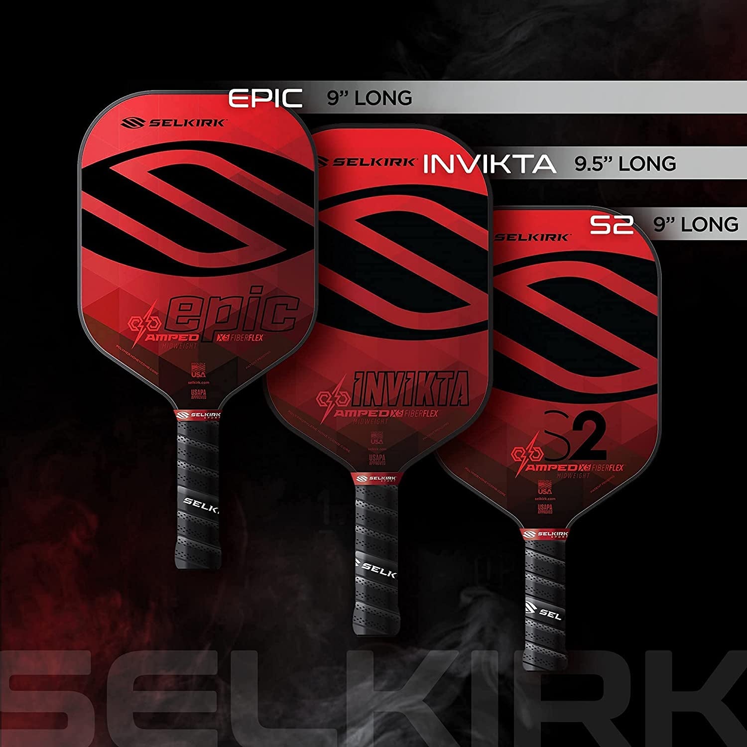 Selkirk Amped Pickleball Paddle | Fiberglass Pickleball Paddle with a Polypropylene X5 Core | Pickleball Rackets Made in the USA | 2021 Invikta Lightweight Amethyst Purple |