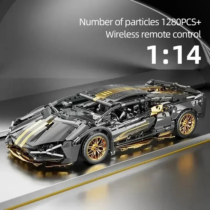 1280Pcs Technical Building Blocks Racing Car Model Remote Control Electric RC Car Version Optional Construction Toys