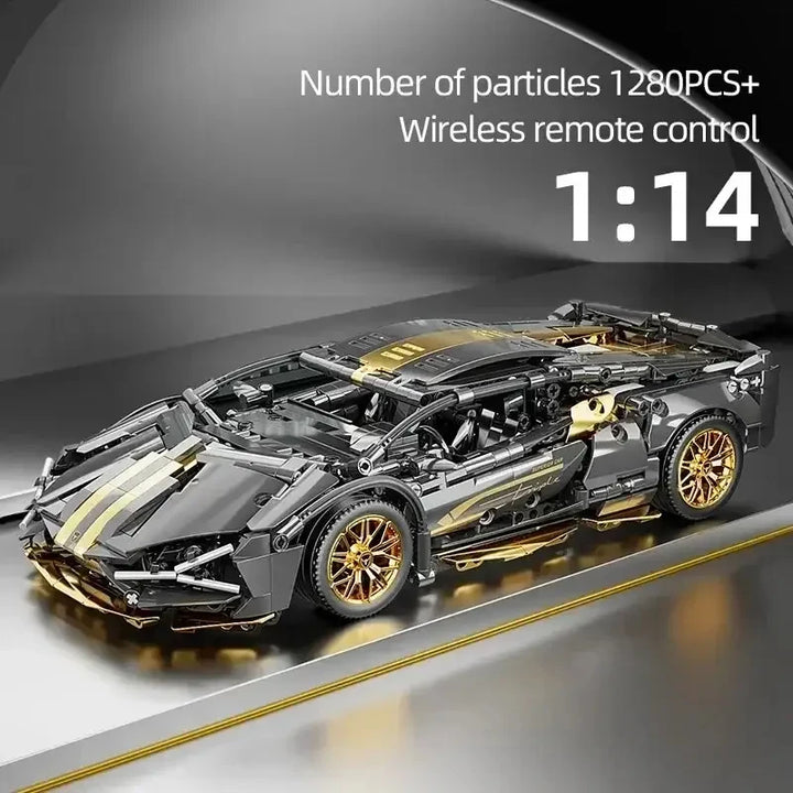 1280Pcs Technical Building Blocks Racing Car Model Remote Control Electric RC Car Version Optional Construction Toys
