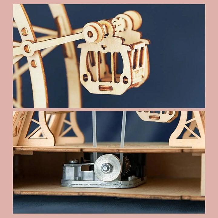 Rolife 3D Puzzle Ferris Wheel Music Box Box Model Kit with Music for Children and Adults Crafts Adults Women 3D Puzzle