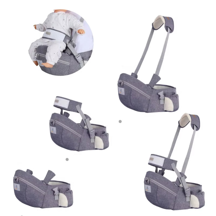 Ergonomic Baby Carrier Portable Infant Kid Hip Seat Waist Stool Sling Front Facing Kangaroo Baby Wrap Carrier for Baby Gear