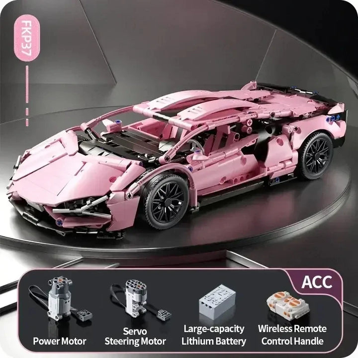 1280Pcs Technical Building Blocks Racing Car Model Remote Control Electric RC Car Version Optional Construction Toys